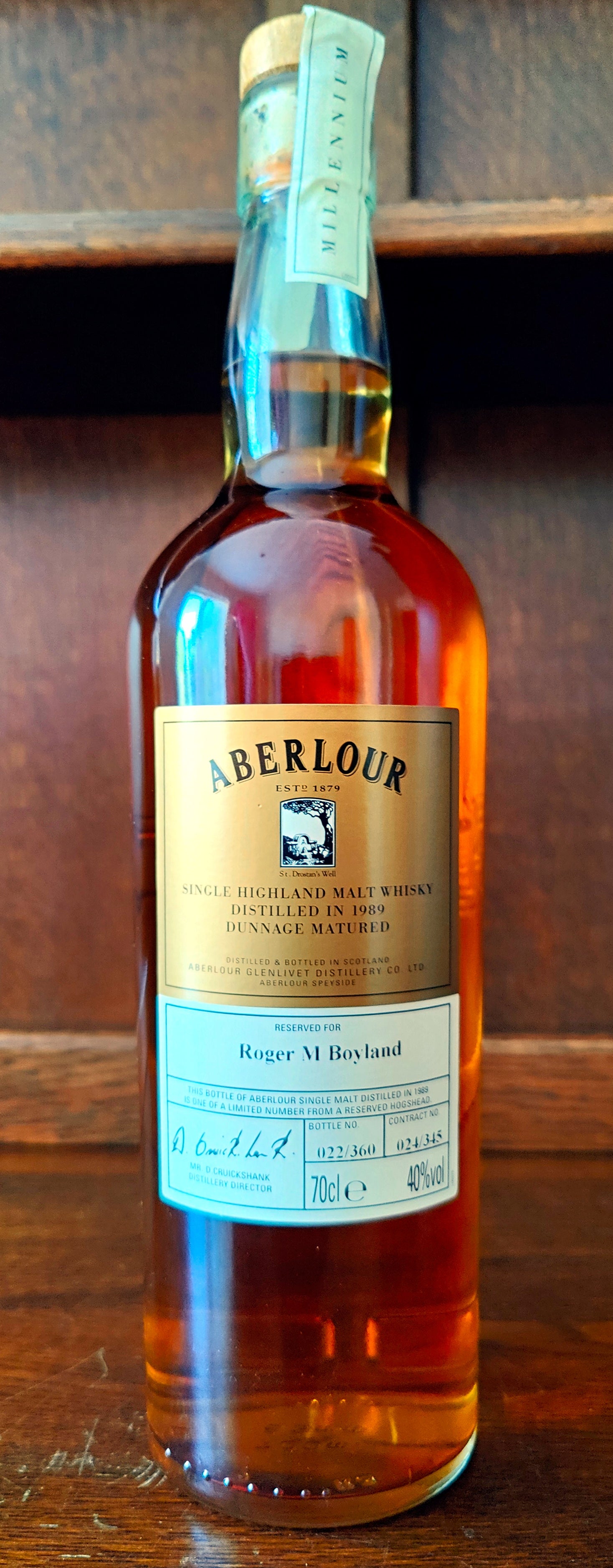 ABERLOUR Whisky 14 ans Highland Single Malt Scotch 40% Vol 70 cl