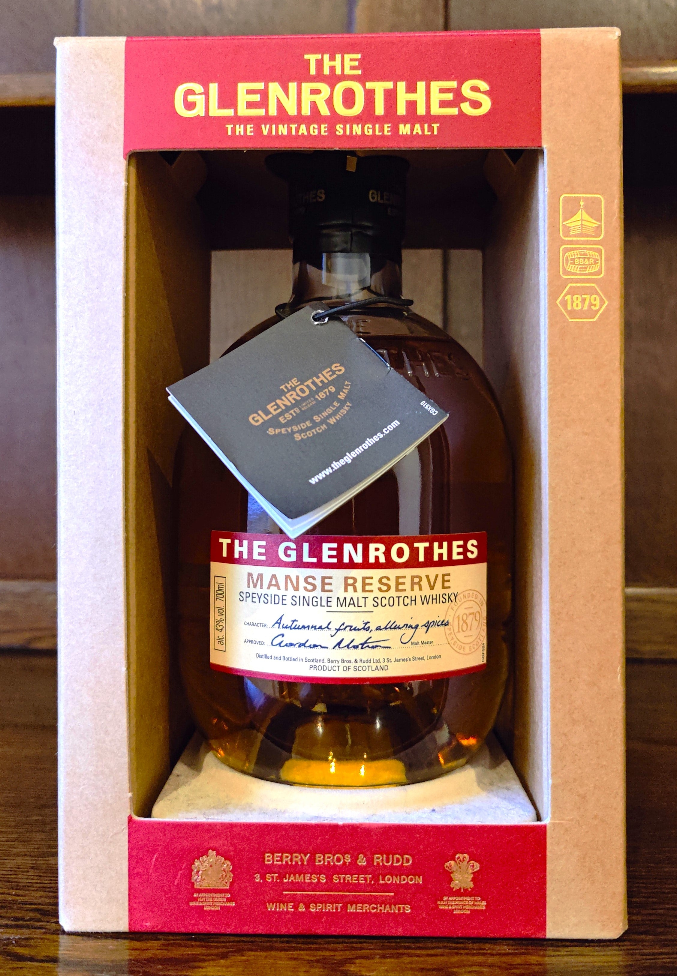 Glenrothes Manse Reserve Single Malt 43%ABV 70cl
