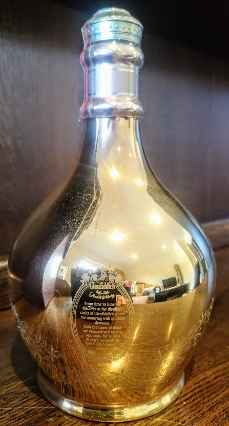 Glenfiddich Ceramic Bottle 18yr Superior Reserve Gold Filigree 23
