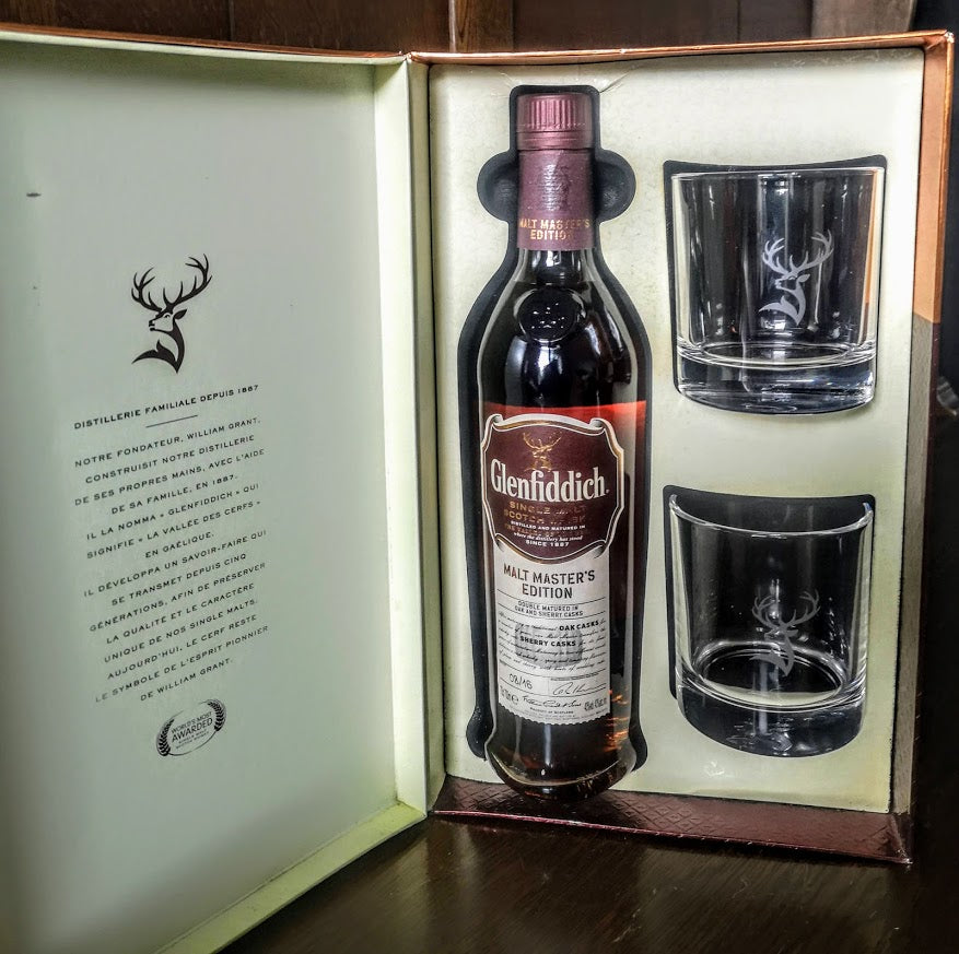 Glenfiddich Malt Master's Sherry Cask Finish Glass Pack Scotch