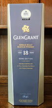 Load image into Gallery viewer, Glen Grant 18yr Old Rare Edition Single Malt 43%ABV 70cl