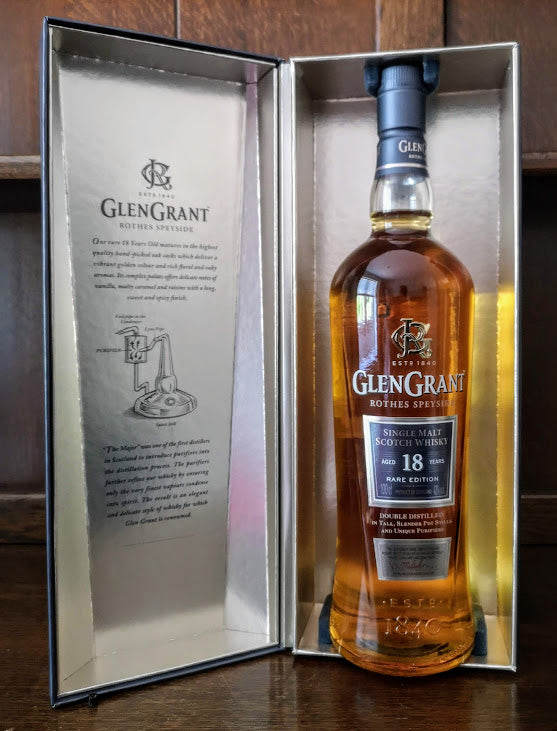 Glen Grant 18yr Old Rare Edition Scotch Single Malt Whisky 43%ABV
