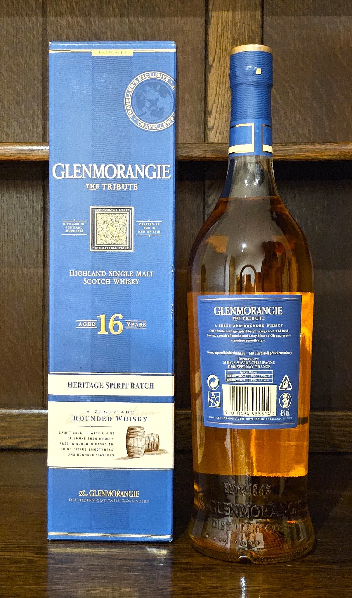 Glenmorangie The Tribute 16yr Scotch Single Malt Whisky 43% ABV
