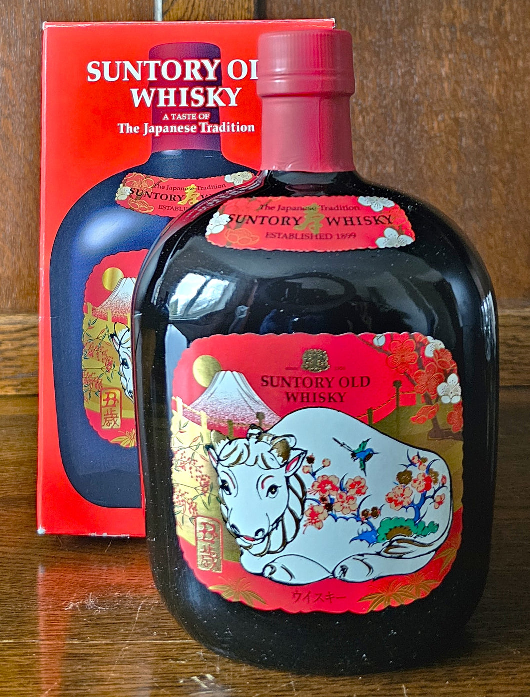 Suntory Old Whisky Chinese Zodiac Year of the Ox 2021 Blended Malt 43%ABV 70cl