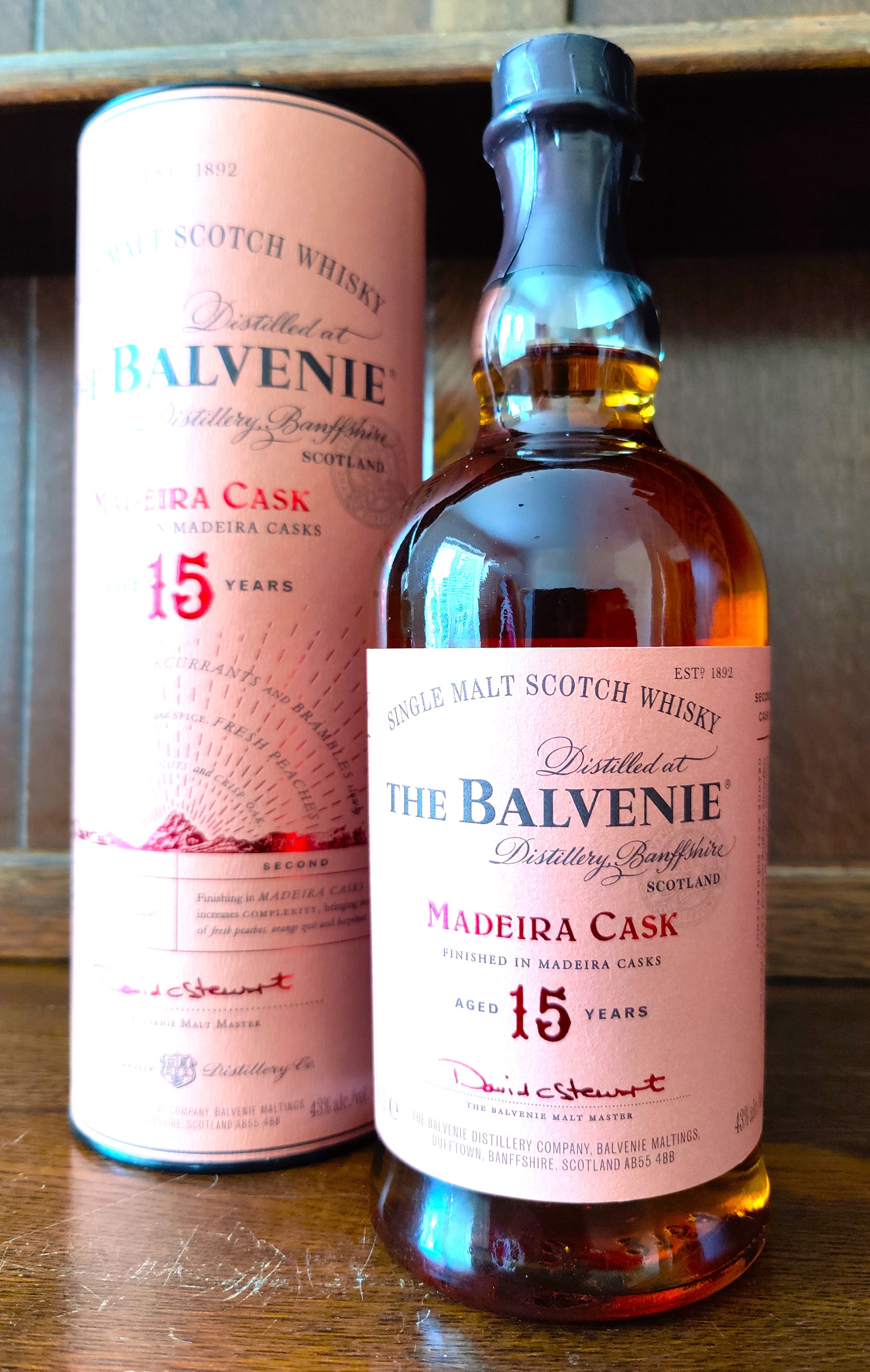 Balvenie Madeira Cask 15yr Scotch Single Malt Whisky 43%ABV 70cl