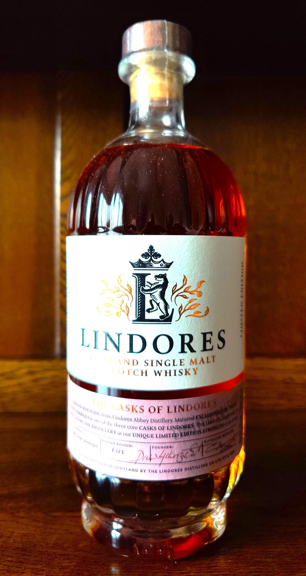 Lindores The Cask of Lindores Series Wine barrique (S.T.R) Single Malt ABV49.4% 70cl