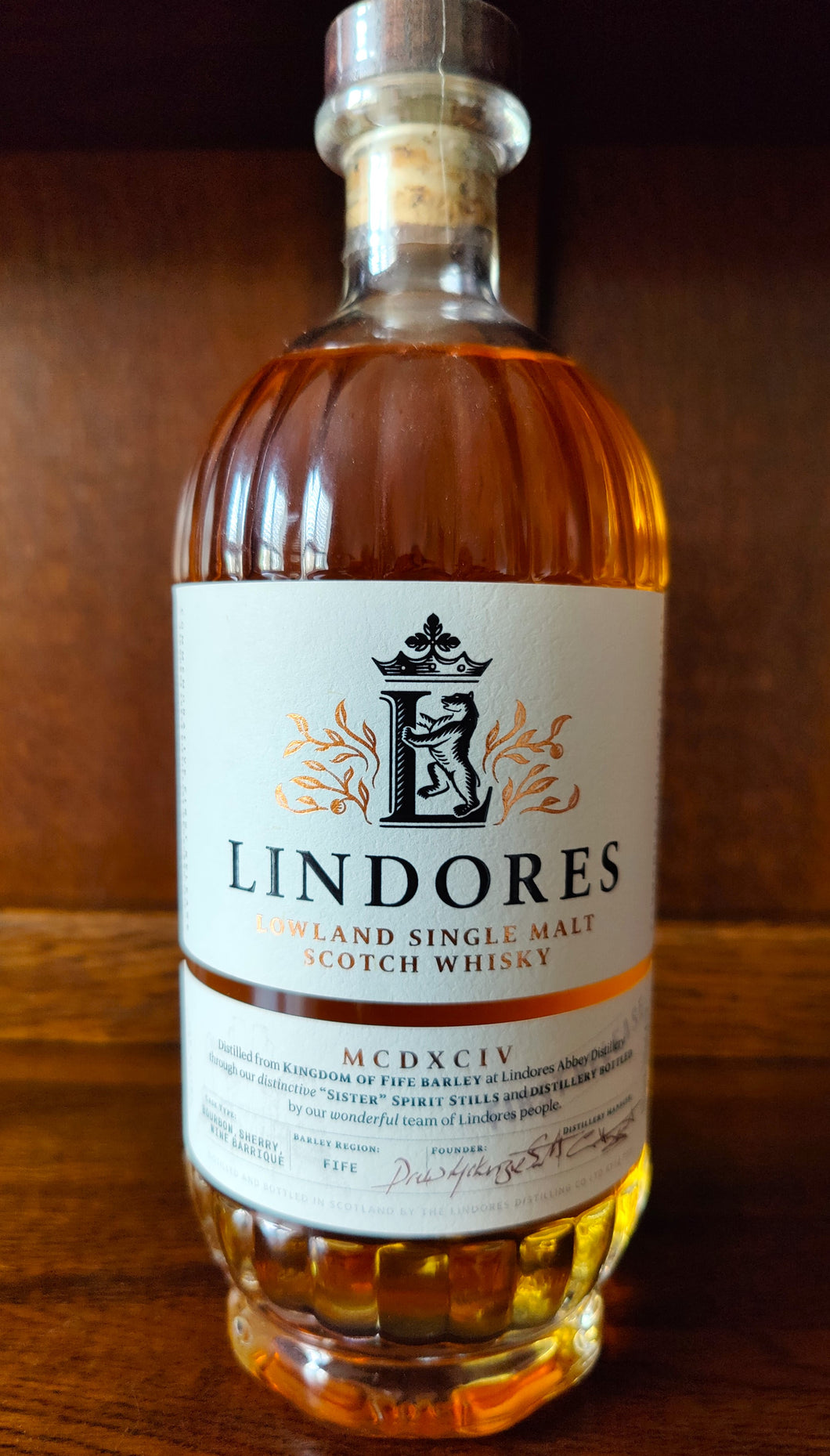 Lindores MCDXCIV Release Bourbon, Sherry, Wine Barrique Single Malt 46%ABV 70cl