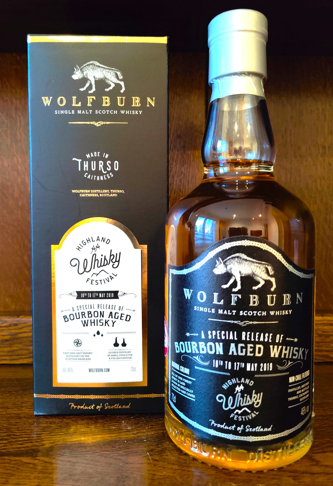 Wolfburn Bourbon Whisky Festival 2019 Bourbon Aged 46%AVB 70cl