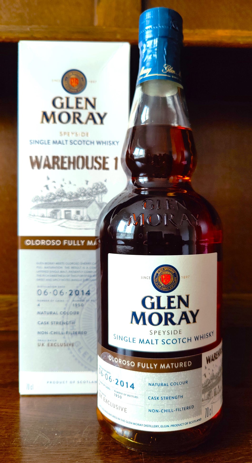 Glen Moray Warehouse 1 Series Oloroso Cask Single Malt  Whisky 60%ABV 70cl