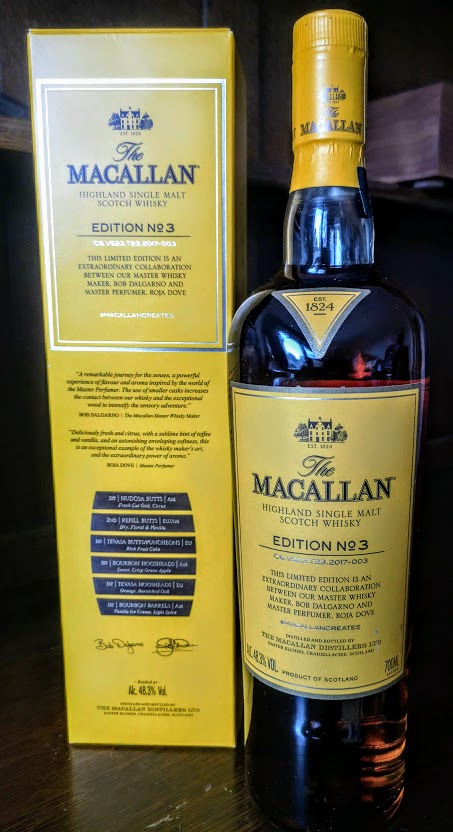The Macallan Edition No 3 Limited Edition Single Malt 48.3%ABV 70cl