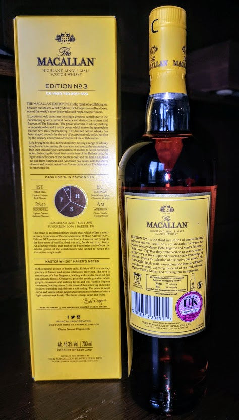 The Macallan Edition No 3 Limited Edition Single Malt 48.3%ABV